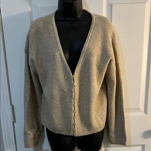 Cyrus Women's Tan Cardigan Sweater